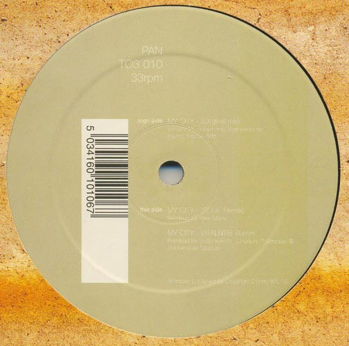 Pan - My City | 21-3 Records (TO3 010) - main