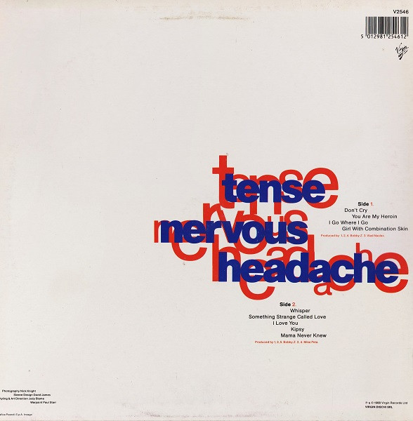 Boy George - Tense Nervous Headache | Virgin (V2546)