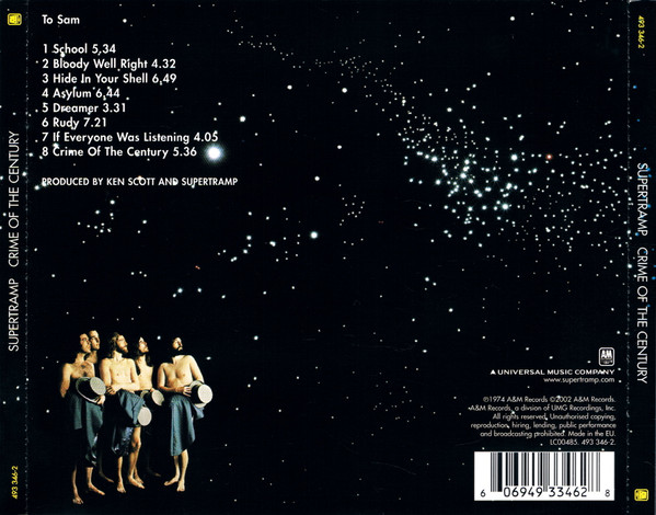 Supertramp - Crime Of The Century | A&M Records (493 346-2) - 2
