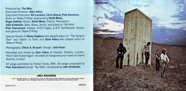 The Who - Who's Next | MCA Records (MCABD-37217) - 4 The Who - Who's Next | MCA Records (MCABD-37217) - 4