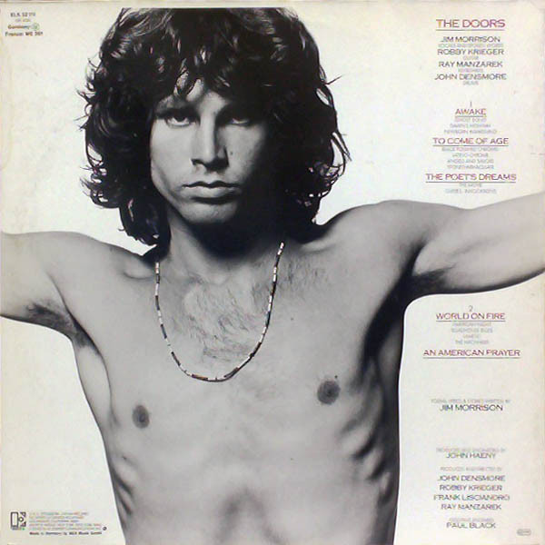 Jim Morrison Music By The Doors - An American Prayer | Elektra (ELK 52 111) - 2 Jim Morrison Music By The Doors - An American Prayer | Elektra (ELK 52 111) - 2