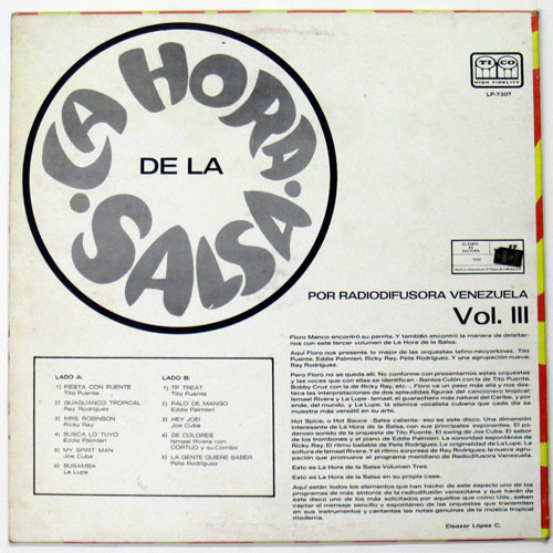 Various - La Hora La Salsa En Radiodifusora Vol.3 | Barbaro (LP-7307) - 2