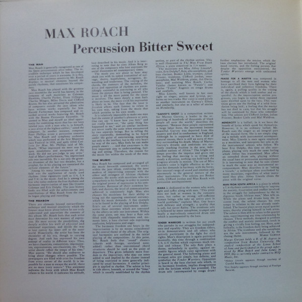 Max Roach - Percussion Bitter Sweet | ABC Impulse! (IMPL 5027) - 2 Max Roach - Percussion Bitter Sweet | ABC Impulse! (IMPL 5027) - 2