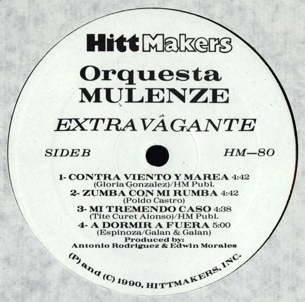 Orquesta Mulenze - Extravagante | Hitt Makers (HM‎–80) - 4