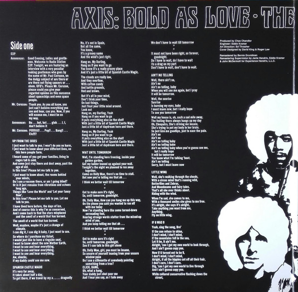 The Jimi Hendrix Experience - Axis: Bold As Love | Experience Hendrix (88765419711) - 2