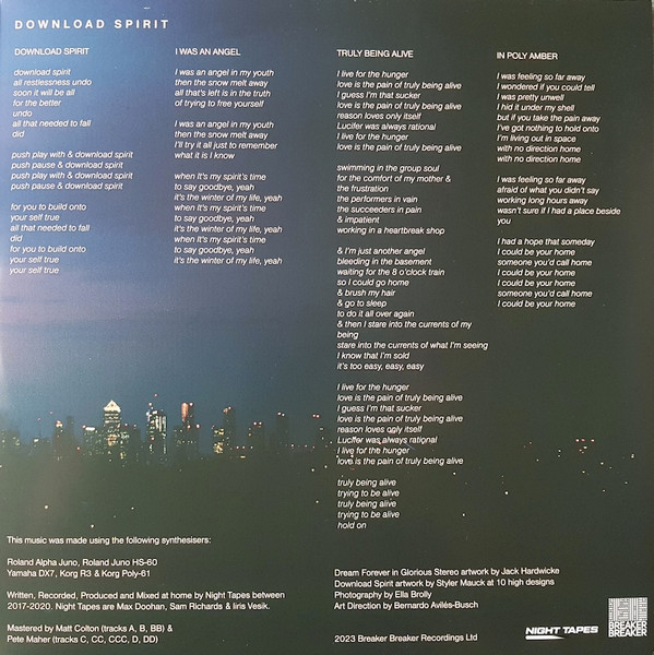Night Tapes - Dream Forever In Glorious Stereo / Download Spirit | Breaker Breaker (BRKR0709) - 4