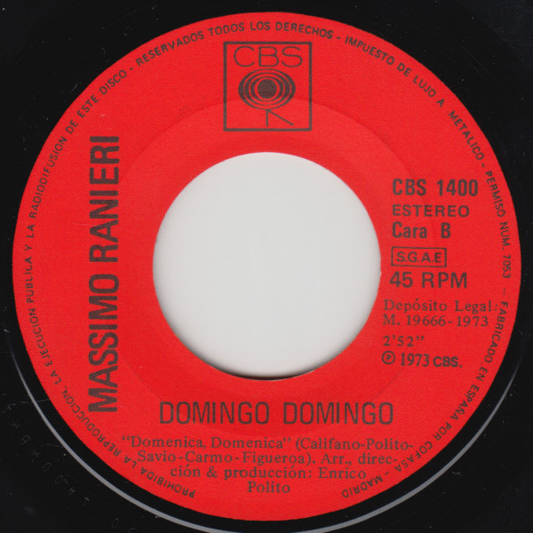 Massimo Ranieri - Canta En Español Quien Contigo Esté | CBS (CBS 1400) - 4 Massimo Ranieri - Canta En Español Quien Contigo Esté | CBS (CBS 1400) - 4