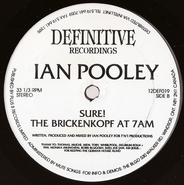 Ian Pooley - Roller Skate Disco | Definitive Recordings (12DEF019) - 2