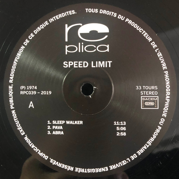 Speed Limit - Speed Limit | Replica Records (RPC039) - 4 Speed Limit - Speed Limit | Replica Records (RPC039) - 4