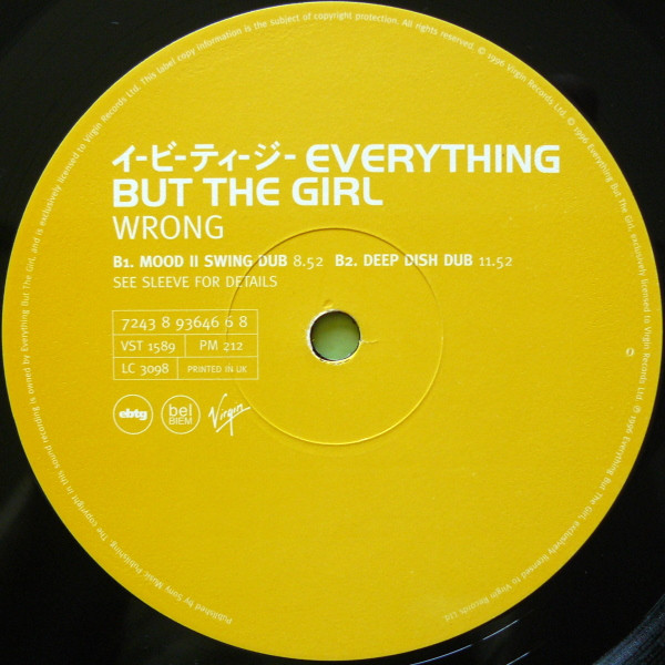 Everything But The Girl - Wrong | Virgin (VST 1589) - 4