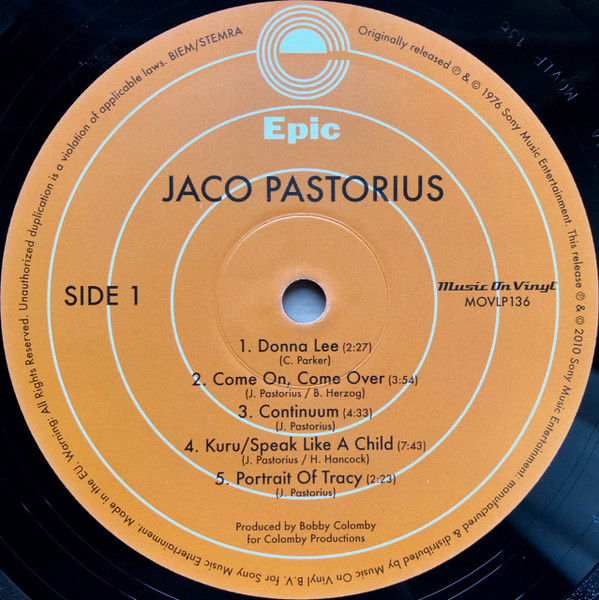 Jaco Pastorius - Jaco Pastorius | Music On Vinyl (MOVLP136) - 3