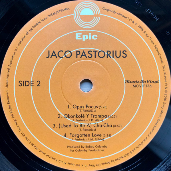 Jaco Pastorius - Jaco Pastorius | Music On Vinyl (MOVLP136) - 4