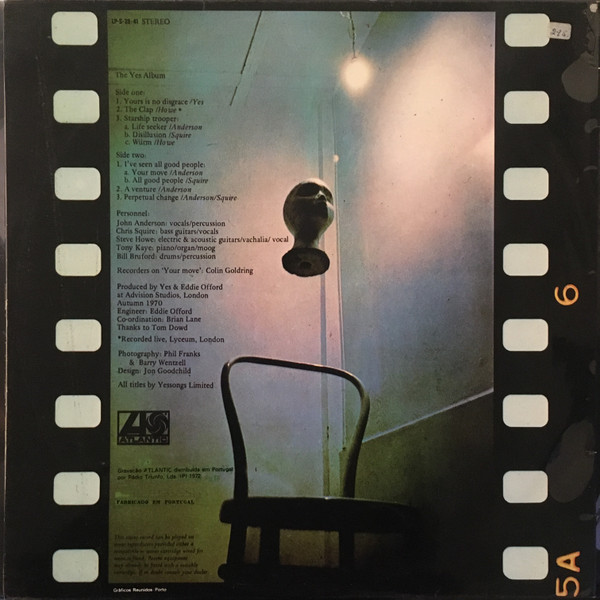 Yes - The Yes Album | Atlantic (LP-S-39-41) - 2 Yes - The Yes Album | Atlantic (LP-S-39-41) - 2