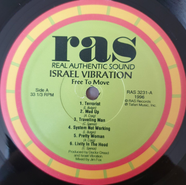 Israel Vibration - Free To Move | Real Authentic Sound (RAS 3231) - 3