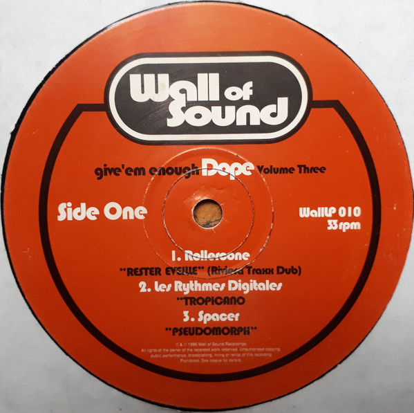 Various - Give 'Em Enough Dope Volume Three | Wall Of Sound (WallLP 010) - 3 Various - Give 'Em Enough Dope Volume Three | Wall Of Sound (WallLP 010) - 3