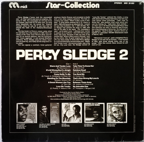 Percy Sledge - Star-Collection Vol. 2 | Midi (MID 20 065) - 2 Percy Sledge - Star-Collection Vol. 2 | Midi (MID 20 065) - 2