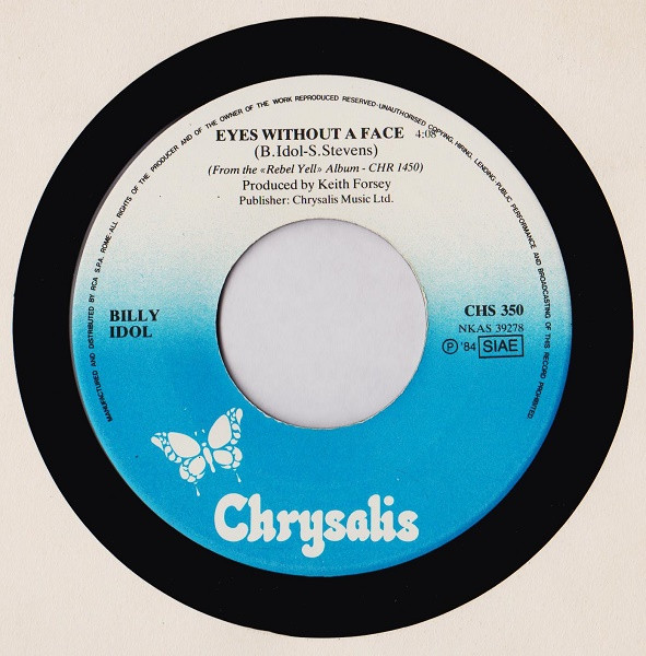 Billy Idol - Eyes Without A Face | Chrysalis (CHS 350) - 2