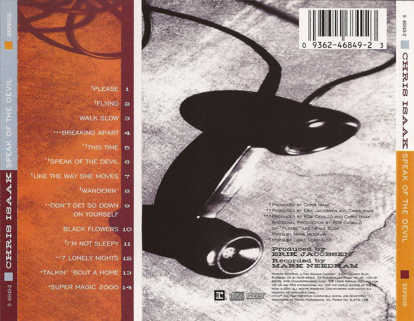 Chris Isaak - Speak Of The Devil | Reprise Records (9 46849-2) - 2