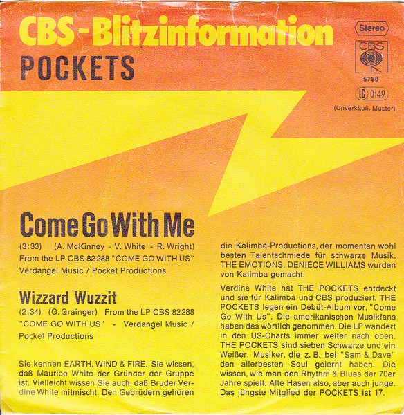 Pockets - Come Go With Me | CBS (CBS S 5780)