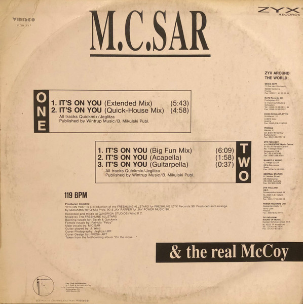 Real McCoy - It's On You | Vidisco (11.20.257) - 2
