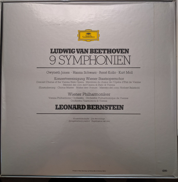 Ludwig Van Beethoven - Leonard Bernstein - Wiener Philharmoniker - 9 Symphonien | Deutsche Grammophon (2562 153-160) - 3