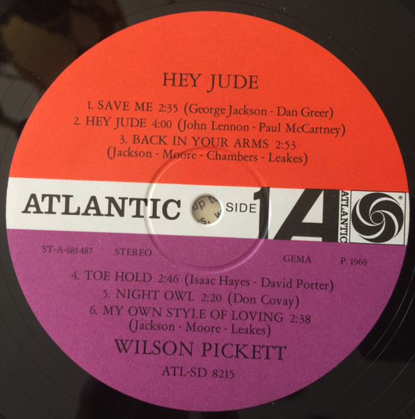 Wilson Pickett - Hey Jude | Atlantic (SD 8215) - 3