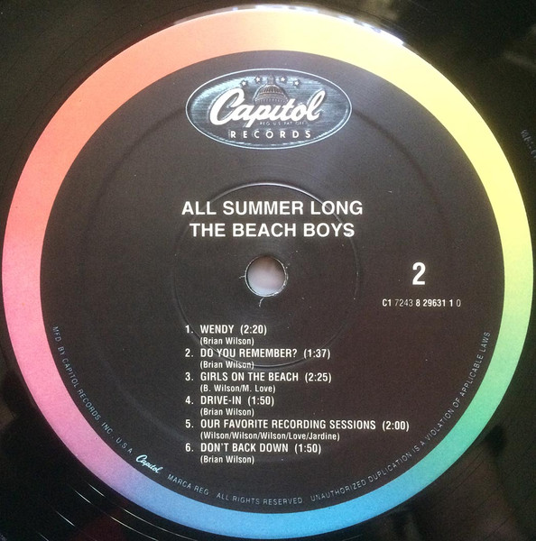 The Beach Boys - All Summer Long | Capitol Records (C1 7243 8 29631 1 0) - 4