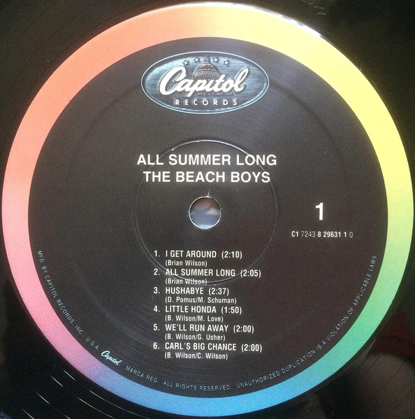 The Beach Boys - All Summer Long | Capitol Records (C1 7243 8 29631 1 0) - 3