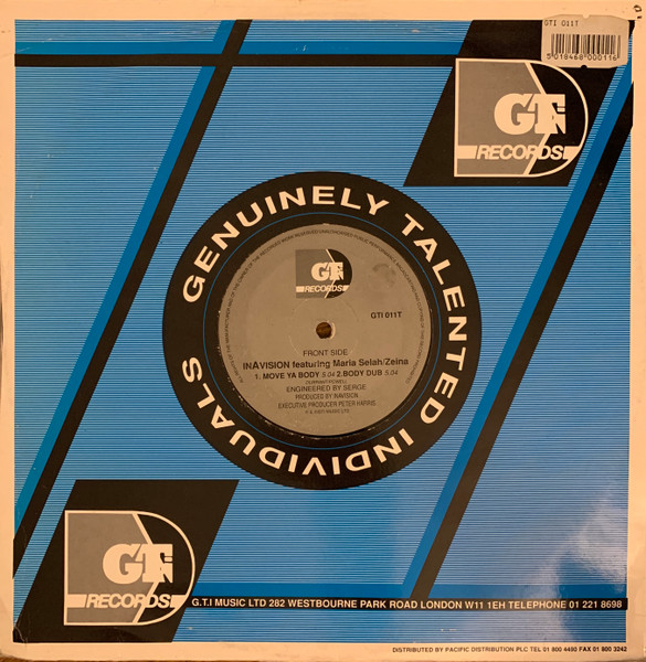 InAvision Featuring Maria Selah/Zeina - Move Ya Body | GTI Records (GTI-011T) - 3