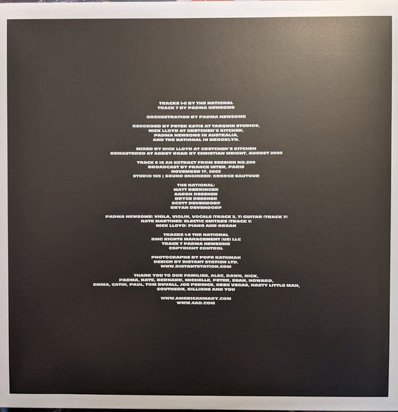 The National - Cherry Tree | 4AD (4AD0314T) - 3