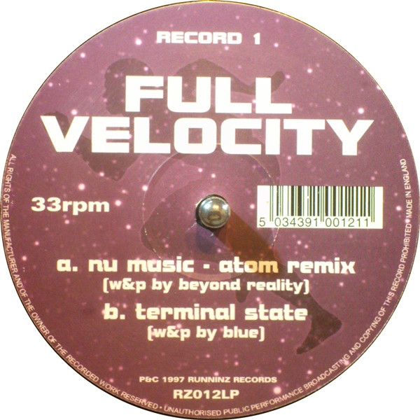 Various - Full Velocity Progressive Drum & Bass | Runninz Records (RZ012LP) - 3 Various - Full Velocity Progressive Drum & Bass | Runninz Records (RZ012LP) - 3