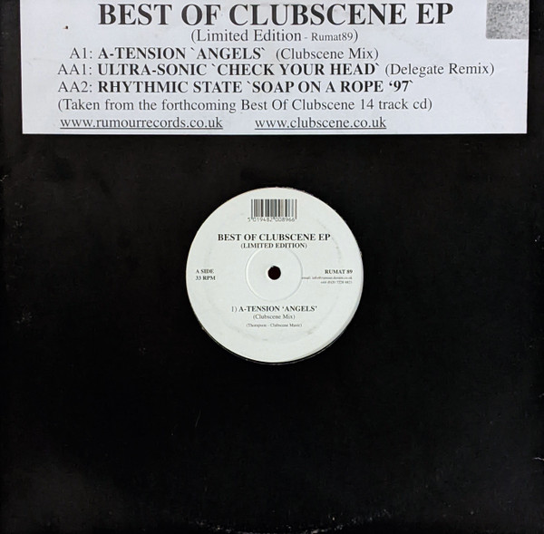 Various - Best Of Clubscene EP | Rumour Records (RUMAT 89) - main Various - Best Of Clubscene EP | Rumour Records (RUMAT 89) - main