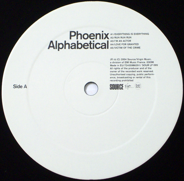 Phoenix - Alphabetical | Source (SOUR LP 095) - 2 Phoenix - Alphabetical | Source (SOUR LP 095) - 2