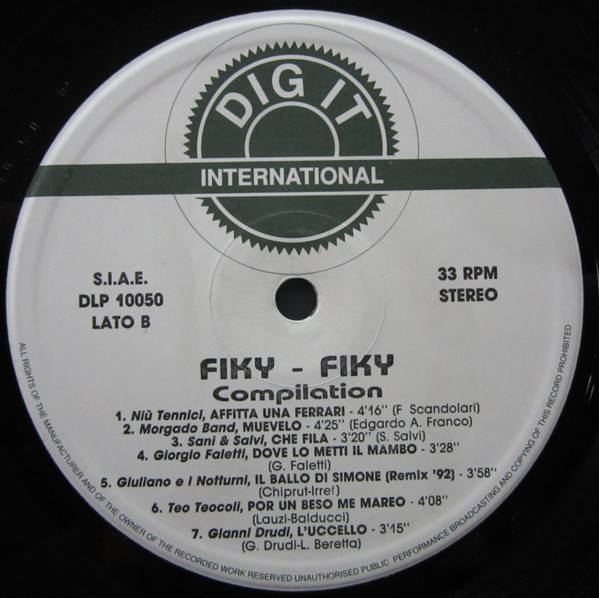 Various - Fiky-Fiky Compilation | DIG IT (DLP 10050) - 2