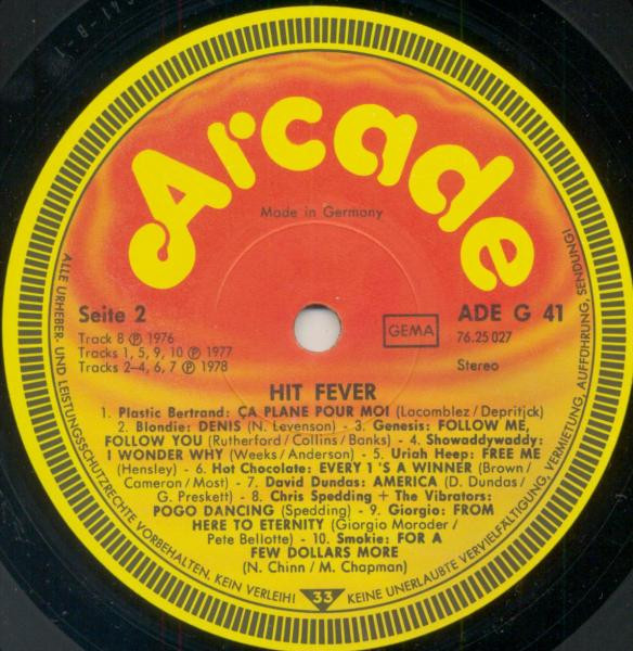 Various - Hit Fever | Arcade (ADE G 41) - 4
