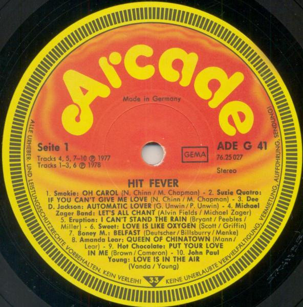 Various - Hit Fever | Arcade (ADE G 41) - 3