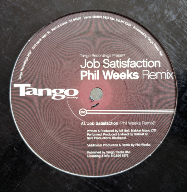 Blakkat - Job Satisfaction | Tango Recordings (TANGO 055)