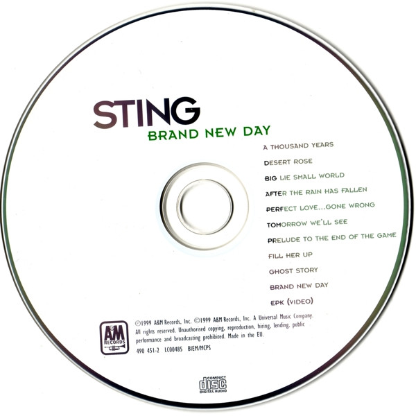 Sting - Brand New Day | A&M Records (490 451 2) - 3
