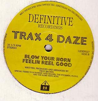 Troy Brown - Trax 4 Daze Vol. 1 | Definitive Recordings (12DEF027) - 3 Troy Brown - Trax 4 Daze Vol. 1 | Definitive Recordings (12DEF027) - 3