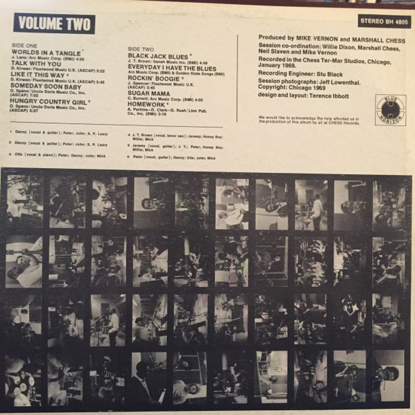 Fleetwood Mac , Otis Spann , Willie Dixon , J.T. Brown , David "Honeyboy" Edwards , S.P. Leary - Blues Jam In Chicago - Volume Two | Blue Horizon (BH 4805) - 2 Fleetwood Mac , Otis Spann , Willie Dixon , J.T. Brown , David "Honeyboy" Edwards , S.P. Leary - Blues Jam In Chicago - Volume Two | Blue Horizon (BH 4805) - 2