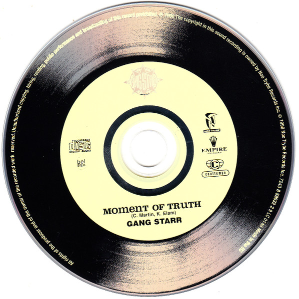 Gang Starr - Moment Of Truth | Noo Trybe Records (7243 8 59032 2 9) - 3