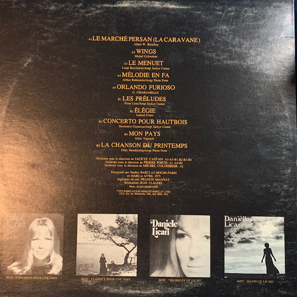 Danielle Licari - Danielle Licari [Vinyl] | Barclay (80218) - 2