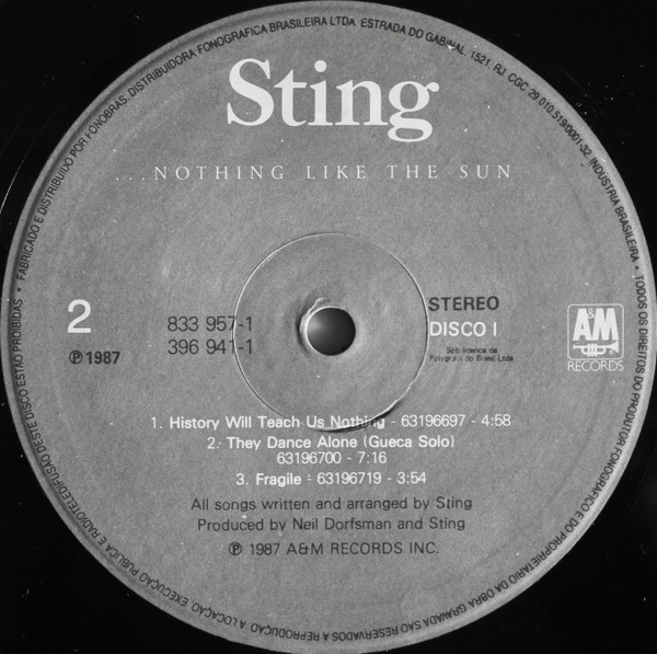 Sting - ...Nothing Like The Sun | A&M Records (396941-1) - 4