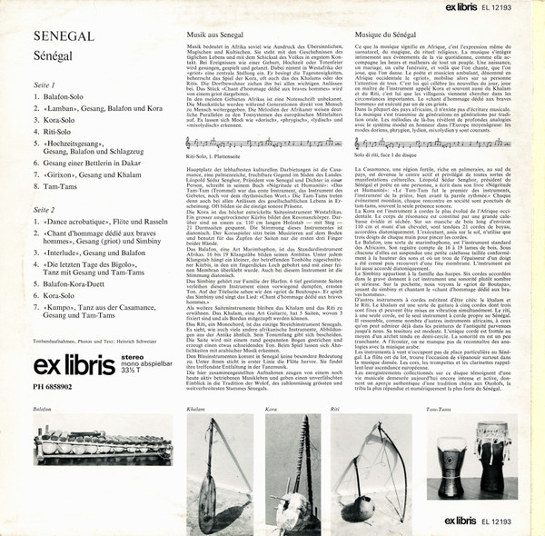 Unknown Artist - Senegal = Sénégal | Ex Libris (EL 12193) - 2 Unknown Artist - Senegal = Sénégal | Ex Libris (EL 12193) - 2