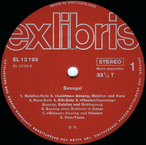 Unknown Artist - Senegal = Sénégal | Ex Libris (EL 12193) - 3 Unknown Artist - Senegal = Sénégal | Ex Libris (EL 12193) - 3