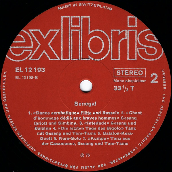 Unknown Artist - Senegal = Sénégal | Ex Libris (EL 12193) - 4 Unknown Artist - Senegal = Sénégal | Ex Libris (EL 12193) - 4