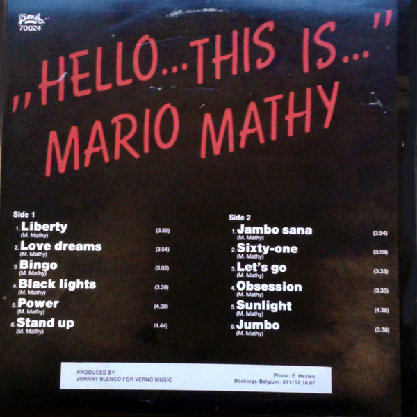 Mario Mathy - Hello... This Is... Mario Mathy !!! | Limbo Records (70024) - 2 Mario Mathy - Hello... This Is... Mario Mathy !!! | Limbo Records (70024) - 2