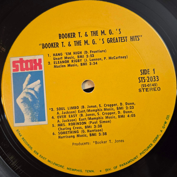 Booker T & The MG's - Booker T. & The M.G.'s Greatest Hits | Stax (STS-2033) - 2