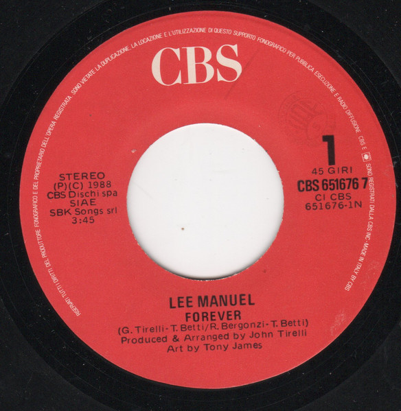 Lee Manuel - Forever | CBS (CBS 651676 7) - 3