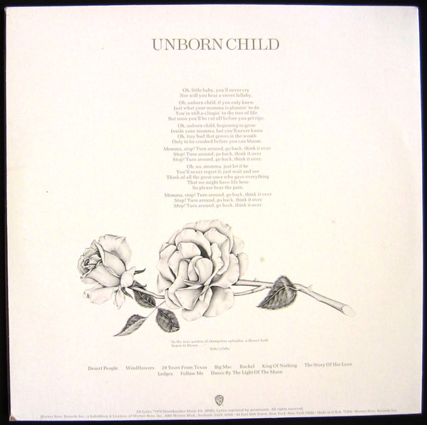Seals & Crofts - Unborn Child | Warner Bros. Records (W 2761) - 2